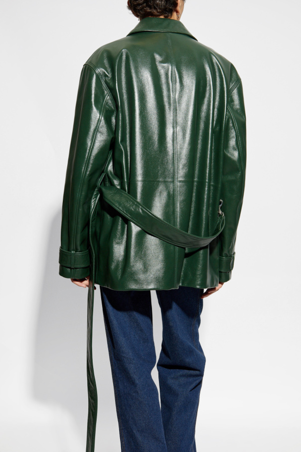 GUCCI ダークグリーン レザージャケット 38 ⑦ GUCCI ダークグリーン レザージャケット 38 ⑦ GUCCI ダークグリーン